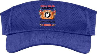 Total Solar Eclipse Cleveland OH Ohio 2024 Totality Hippie Sport Sun Visor