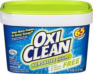 OxiClean Versatile Stain Remover Free, 3 lbs, Pack of 4