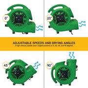XPOWER 13.9 x 14.8 x 14.6 inches / Pro P-430AT / Green Floor Fans
