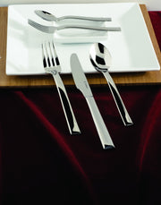 Still 18/10 Stainless Steel Flatware Solid Handle Table Knife by Fortessa – Table Knife, Stainless Steel, Silver, Pack of 12, Model 1.5.118.00.005