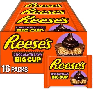 Reese's Big Cup Chocolate Lava Peanut Butter Cups, 1.4 oz, 16 ct