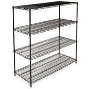 Wire Shelving by Nexel – 4, Alloy Steel, Black, Model B970176