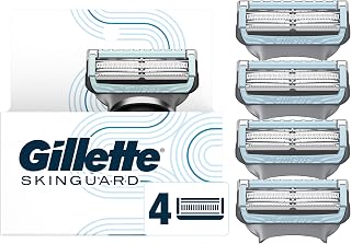Gillette SkinGuard Men's Razor Blades, 4 Blade Refills