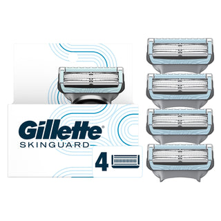 SkinGuard Men's Razor Blades by Gillette – 4 Count (Pack of 1), WHITE, Model 66509
