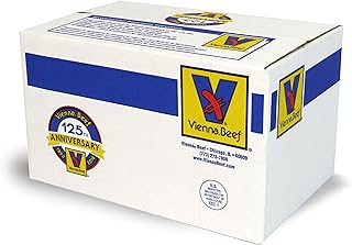Vienna Beef Vienna® Beef Natural Casing Jumbo Franks 6" 4:1 10 lbs. (Approximately 40 count)