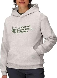 Women's Marmot for Life Hoody - Hooded Sweatshirt with Screen Printed Graphic, Double-Layer Hood and Kangaroo Pocket