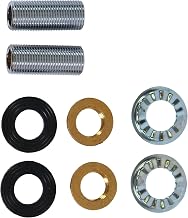 BK Resources Deck Mount Faucet Mounting Kit, Commercial Food Service Sinks, (2) 1/2" Supply Nipples, (2) Retainer Nuts, (2) Lock Washers, (2) Rubber Washers