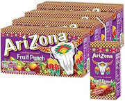 AriZona Fruit Punch, Juice Boxes | Cane Sugar | 6.75 fl oz (32 Pack)