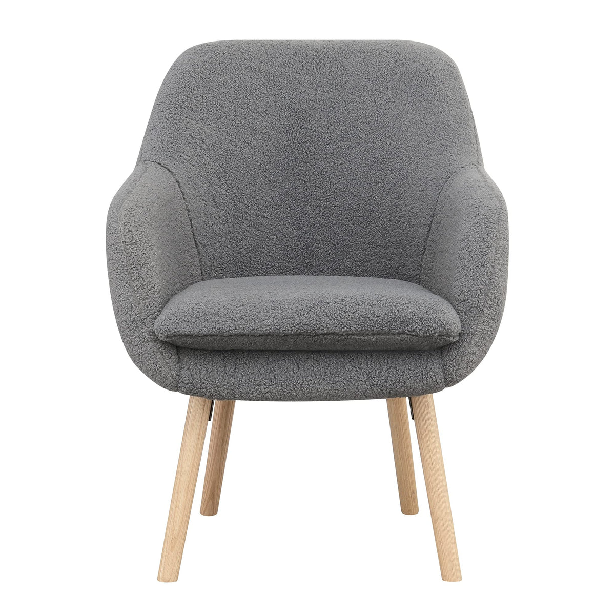 Convenience Concepts Sherpa Gray / Chair / (L) 25.25 in. x (W) 26.75 in. x (H) 33.5 in. Chairs