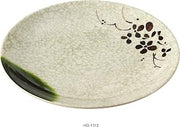Yanco HO-1312 12" Japanese Style Melamine Round Coupe Plate Box of 12