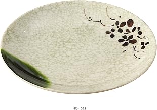 Yanco HO-1312 12" Japanese Style Melamine Round Coupe Plate Box of 12