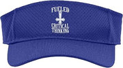 Fueled By Critical Thinking Atheism Rational Mind Sport Sun Visor
