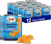 Mandarin Oranges in Light Syrup - Dole Canned Fruit - Rich Source of Vitamin C - 11 oz Cans - 12 Pack