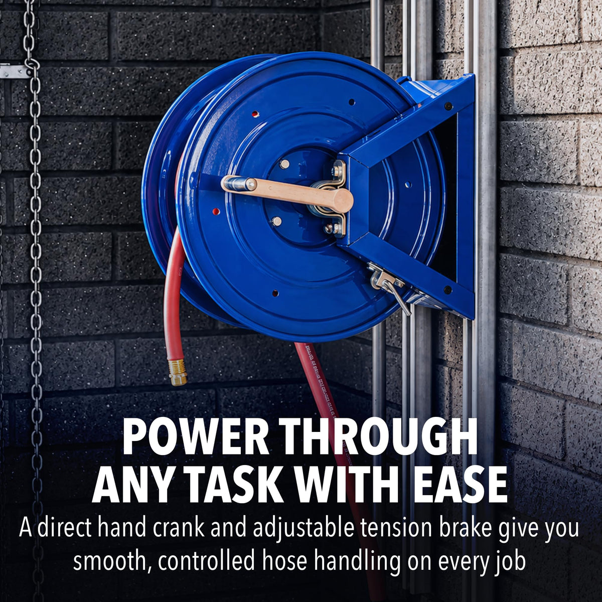 COXREELS 1 / 1/2" x 100' / Blue Hose Reels