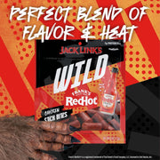 WILD Frank's RedHot Mini Chicken Stick Bites - (8 Count) 4 oz by Jack Link's – 4 Ounce (Pack of 8), Pack of 8, Model 10000044471