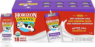 Horizon Organic Vanilla Milk, 8 Fl Oz, 8 Count