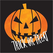 Creative Converting Creepy Night Beverage Napkins, Orange/Black