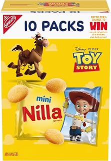 Wafers Mini Cookies, Vanilla Wafers, 10 Snack Packs | Certified Kosher, Individually Wrapped