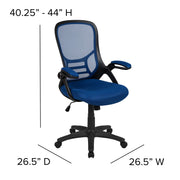 Flash Furniture Blue / Set of 1 / Contemporary Home Office Desk Chairs
