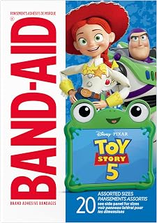 BAND-AID Brand Adhesive Bandages, Disney/Pixar Toy Story 5, Assorted, 20 Ct
