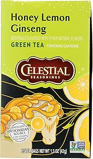 Celestial Seasonings Green Tea, Honey Lemon Ginseng, 20 ct
