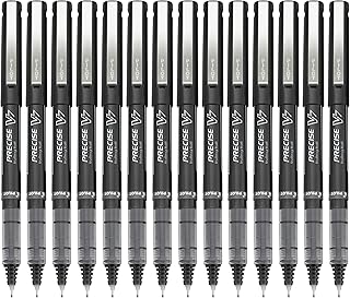 PILOT, Precise V7, Fine Point 0.7 mm, Black Ink Pens, 14 Count (Pack of 7)