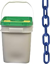 Mr. Chain Plastic Barrier Chain Pail, Blue, 1.5 in Link Diameter (30006-P)