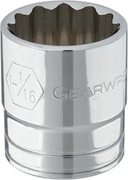 GEARWRENCH 1/2" Drive 12 Pt. Standard Socket, 1-1/16" - 80770