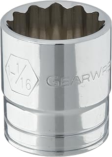 GEARWRENCH 1/2" Drive 12 Pt. Standard Socket, 1-1/16" - 80770