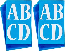 Westcott LetterCraft Stencil, Nueva Font, 4-Inch Characters (SN4-C/15830) (Pack of 2)