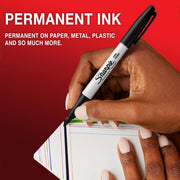 Sharpie Black / 1 Count (Pack of 5) / 5 Pack Permanent Markers