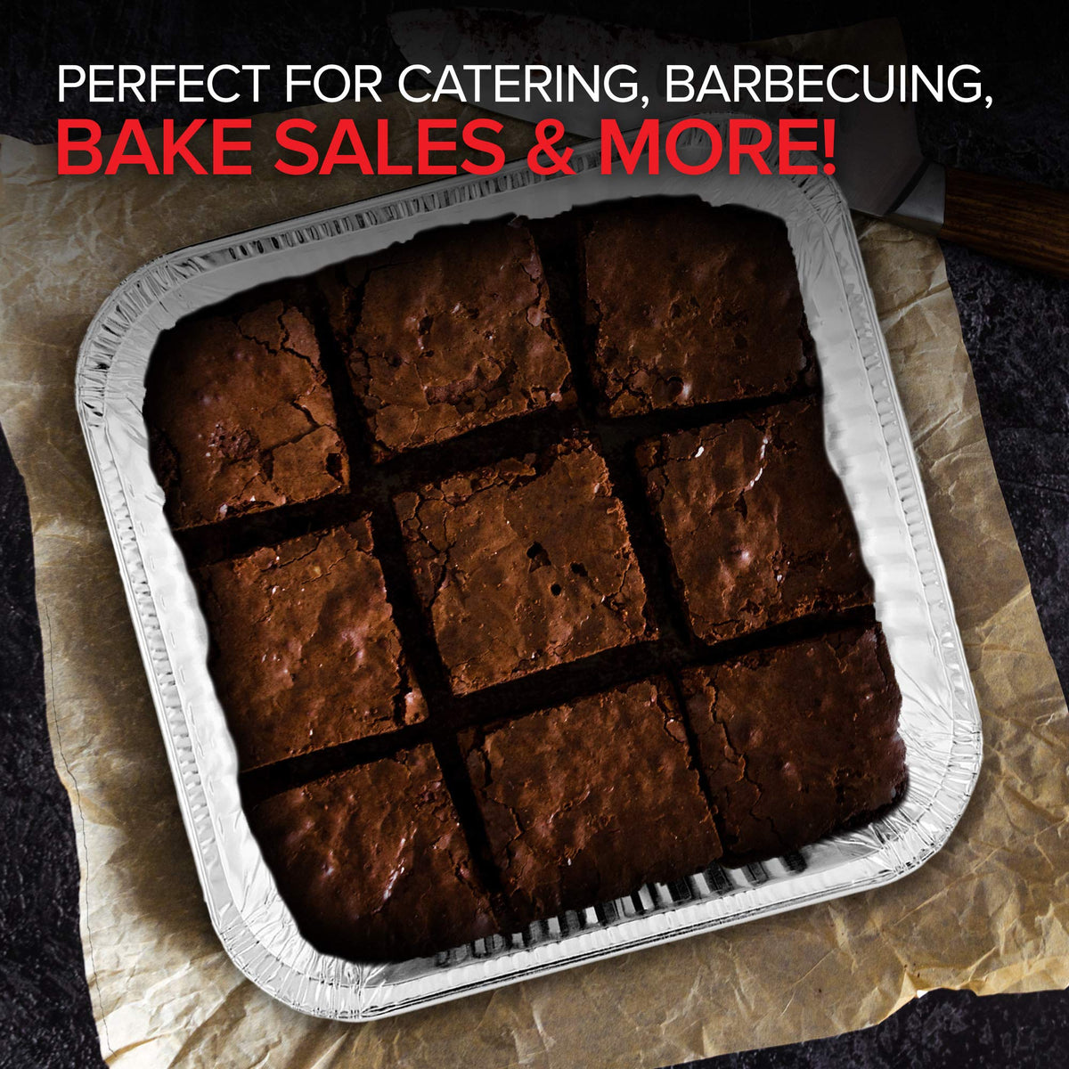 Stock Your Home 10 Pack / Silver / Pans W/Lids. Disposable Cookware