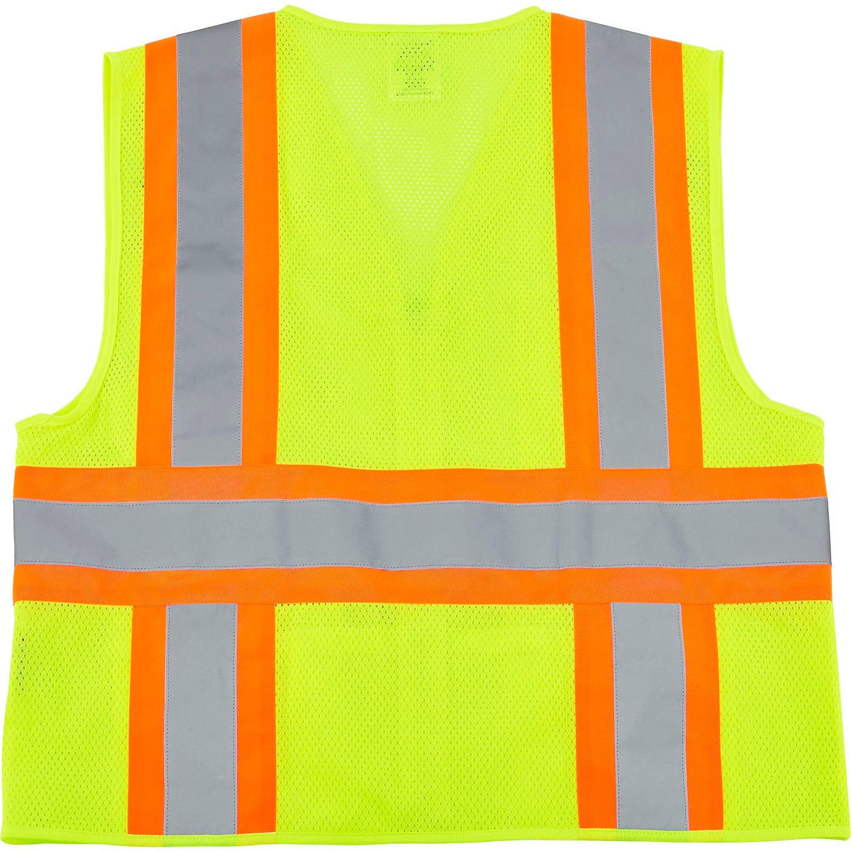 Class 2 Hi-Vis Safety Vest by Global Industrial – 4X-Large-5X-Large, Polyester, Lime Green, Model 641641LXXXXL