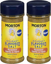 Morton Gourmet Flavored Salt Roasted Garlic & Herb Seasoning (2 Pack)