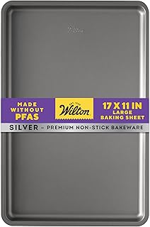Wilton Silver Non-Stick Large Baking Sheet, Roasting Pan, 17 x11 IN. (Pack of 6)