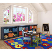 Alpha-Dots Rug by Joy Carpets – 7'8" x 10'9" (Rectangular), Nylon, Multi Color, Model 1801D-01