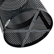 Global Industrial Black / 23.5 inches (Diameter) x 40 inches (Height) / Industrial Trash, Recycling & Compost