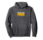 Winston County High School PRIDE Pullover Hoodie by Winston County Yellow Jackets – Polyester, Grey, Model EGRHEHQXJTK
