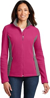 Port Authority Ladies Value Fleece Jacket L216 Pink Azalea/Deep Smoke M