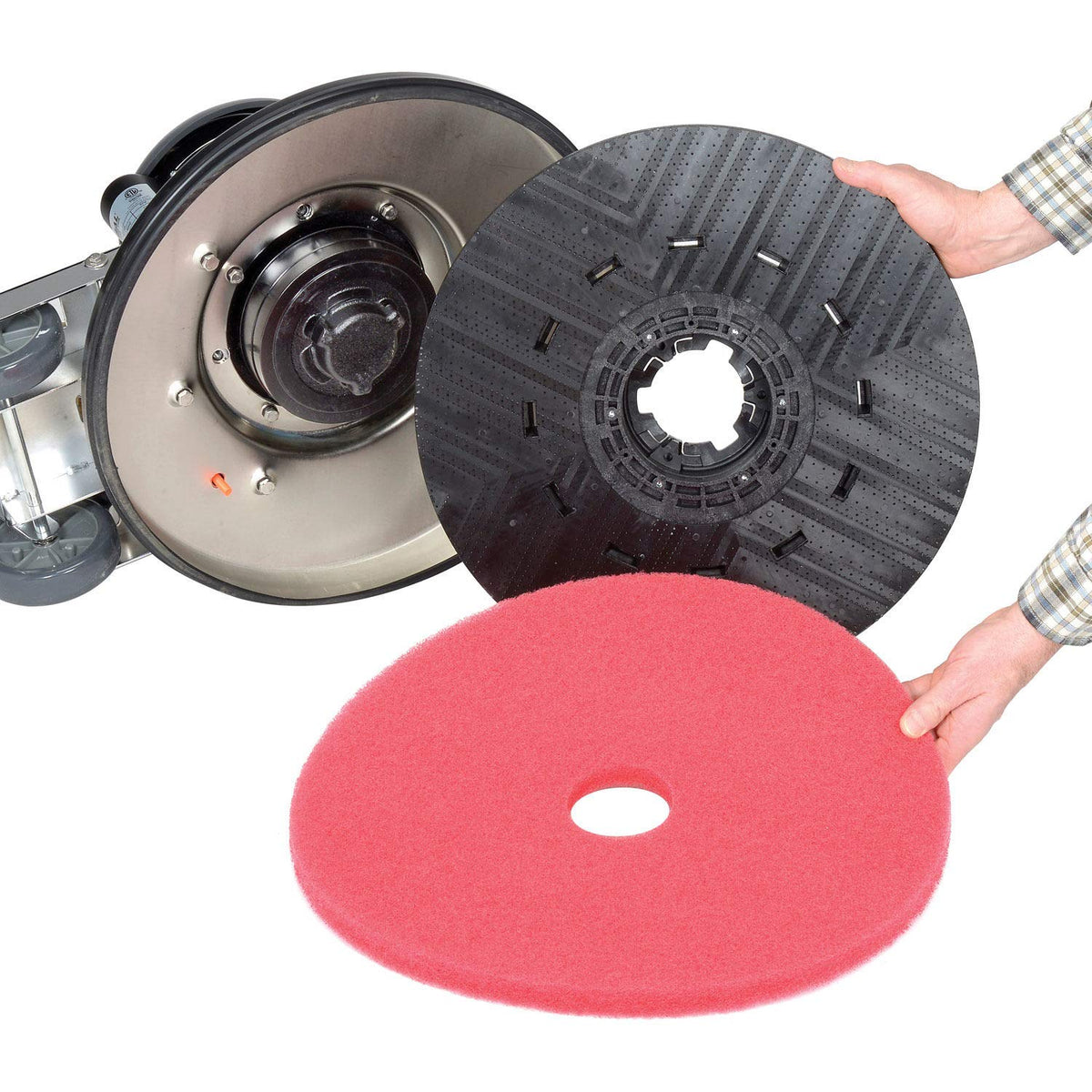 Global Industrial Corded Low Speed Floor Machine by GEC – Gray, Model 641252