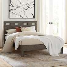 Modus Furniture Low-Profile Platform Bed, Riva - Sharkskin, California King