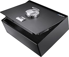Barska AX11556 Biometric Fingerprint Top Opening Security Drawer Safe Box 0.23 Cubic Ft, Multi, One Size