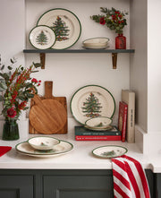 Spode Christmas Tree Earthenware Dinnerware Set, Service for 4, Multicolor