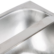 Stainless Steel 20" x 20" Pre-Rinse Basket - 4" Deep by Drain-Net – Silver