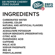 Dr Pepper Zero Sugar Cherry / 12 Fl Oz (Pack of 24) / 1 Soft Drinks