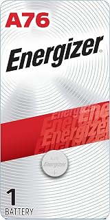 Energizer A76 Batteries (1 Pack), 1.5V Miniature Alkaline Button Batteries