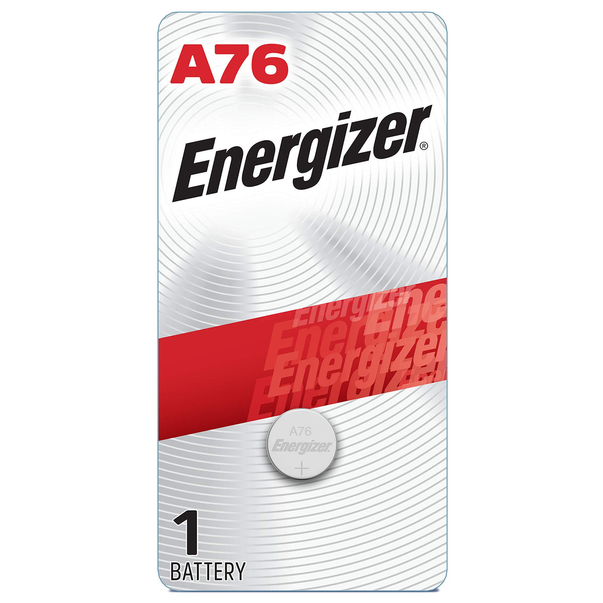 A76 Batteries (1 Pack) by Energizer – 1 Count (Pack of 1), Other, Silver, Model EVEA76BPZ