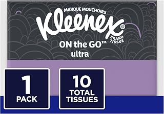 Kleenex Wallet Pack Facial Tissues, 10 Count , 12.2 ounces