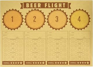 Creative Converting Cheers & Beers Beer Flight Placemats Party Supplies, Multicolor
