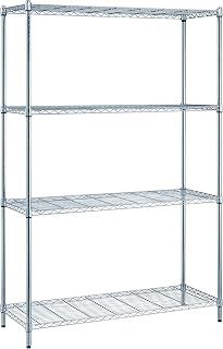 QUANTUM STORAGE SYSTEMS RWR72-2442LD Adjustable Wire Chrome 4 Shelves 72" H x 42" W x 24" D